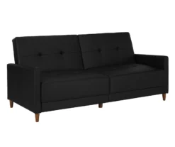 Ameriwood Avianna Faux Leather Coil Futon -Walker Edison Shop 810405140 4 1