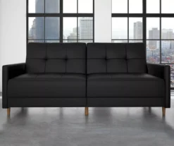 Ameriwood Avianna Faux Leather Coil Futon -Walker Edison Shop 810405140 4