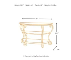 Nestor Brown Console Table -Walker Edison Shop 810408930 4