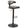 Bellatier Brown Low Back Adjustable Height Barstool