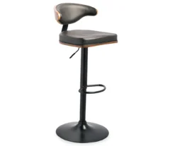 Bellatier Brown Low Back Adjustable Height Barstool