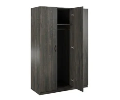 Rodeo Weathered Oak 3-Door Wardrobe -Walker Edison Shop 810409561 4