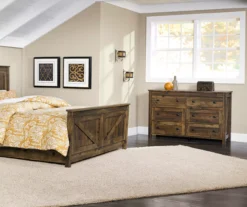 Century Lane Rustic Brown 6-Drawer Dresser -Walker Edison Shop 810434140 6