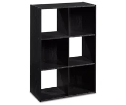 Black Oak 6-Cube Storage Organizer