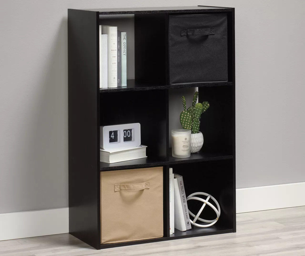 Black Oak 6-Cube Storage Organizer 3 Black Oak 6-Cube Storage Organizer - Image 3