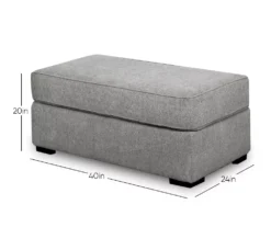 Naples Gray Ottoman -Walker Edison Shop 810451017 9