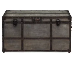 Amsel Gray Storage Trunk 8 Amsel Gray Storage Trunk -Walker Edison Shop 810458018 3