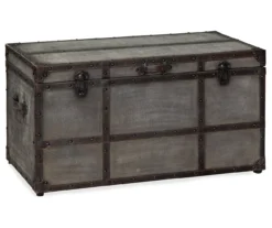 Amsel Gray Storage Trunk 9 Amsel Gray Storage Trunk -Walker Edison Shop 810458018 4