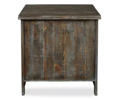 Danell Ridge Brown 2-Door End Table -Walker Edison Shop 810458197 5