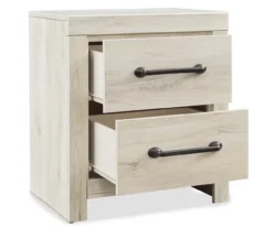 Cambeck Whitewash 2-Drawer Nightstand -Walker Edison Shop 810458216 1
