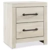 Cambeck Whitewash 2-Drawer Nightstand