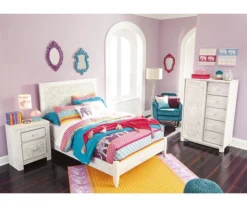 Paxberry Whitewash Carved Medallion Full Headboard -Walker Edison Shop 810458221 3 1