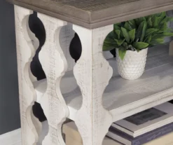Havalance Gray & White Two-Tone Console Table -Walker Edison Shop 810458281 4