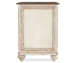 Realyn White & Brown Two-Tone Chairside End Table 10 Realyn White & Brown Two-Tone Chairside End Table -Walker Edison Shop 810458285 3