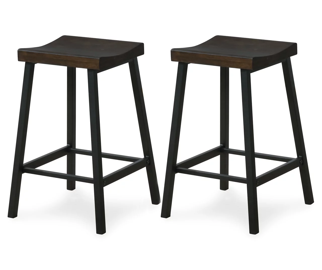 Rustic Backless Barstools, 2-Pack 1 Rustic Backless Barstools, 2-Pack