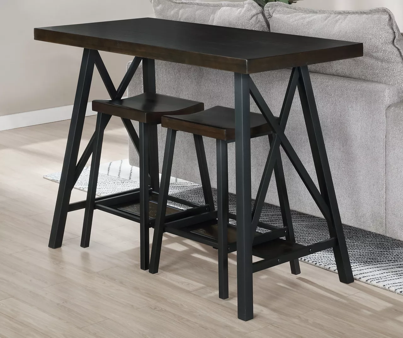 Rustic Backless Barstools, 2-Pack 3 Rustic Backless Barstools, 2-Pack - Image 3