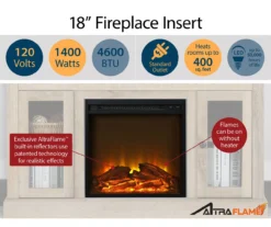 47" Grandcastle Espresso Electric Fireplace Console -Walker Edison Shop 810464966 A0 4