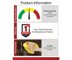 47" Grandcastle Espresso Electric Fireplace Console -Walker Edison Shop 810464966 A0 6