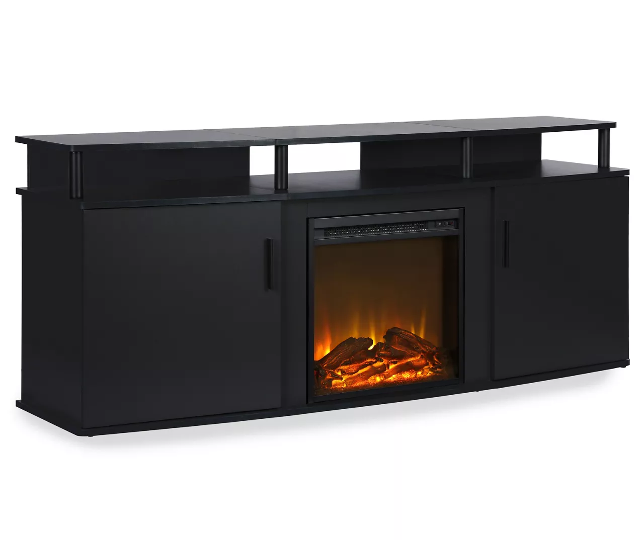 63" Bridgeport Black Electric Fireplace Console 1 63" Bridgeport Black Electric Fireplace Console