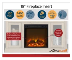 Ameriwood 47" Grandcastle Electric Fireplace Console -Walker Edison Shop 810465005 4