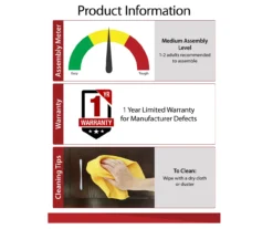 Ameriwood 47" Grandcastle Electric Fireplace Console -Walker Edison Shop 810465005 6