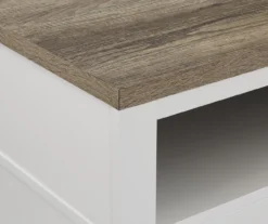 54" Bridgeport White Glass Door Electric Fireplace Console -Walker Edison Shop 810465026 6