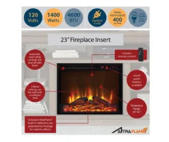 47" Flaxton Espresso Corner Electric Fireplace Console -Walker Edison Shop 810465039 6