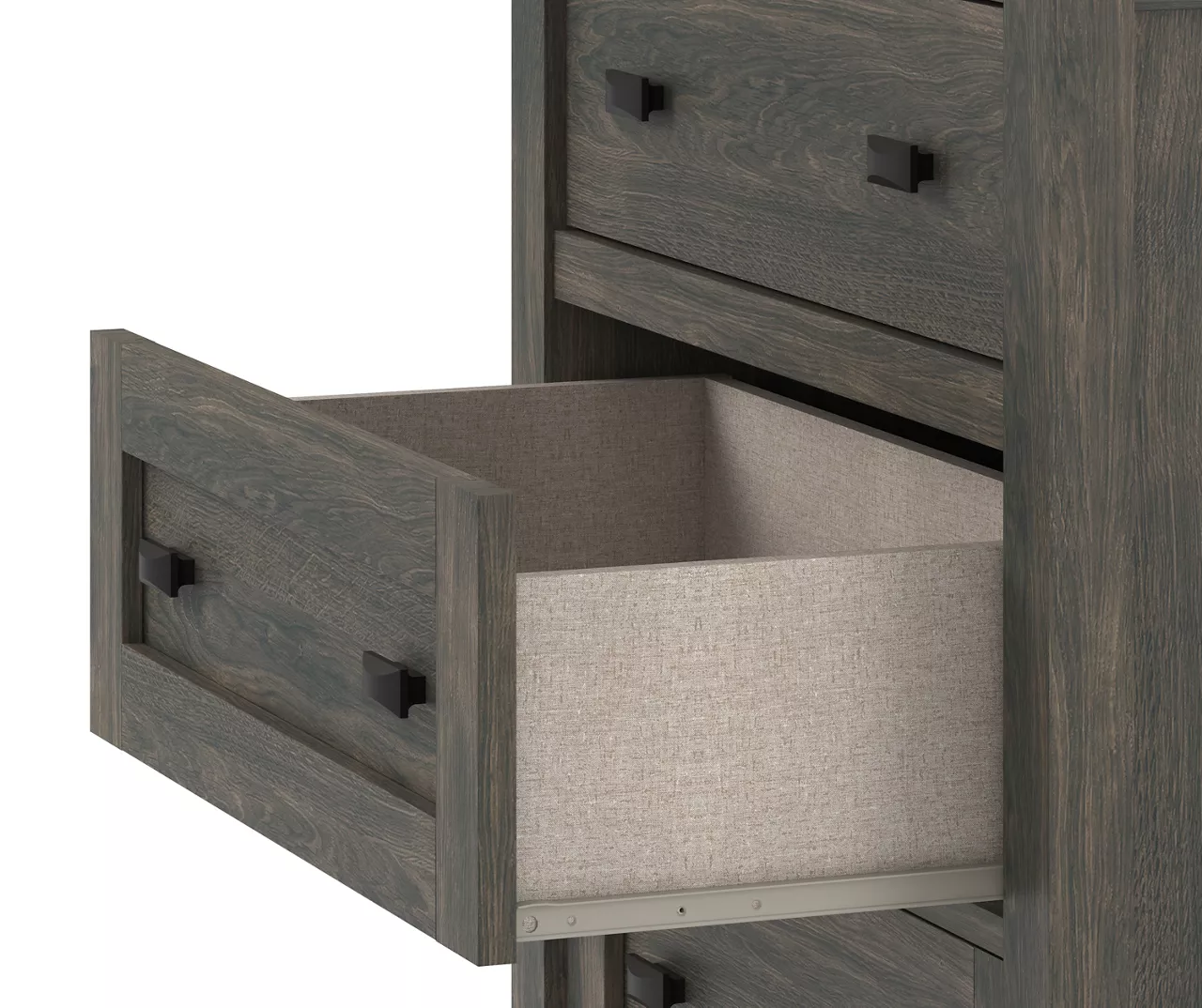 Century Lane Weathered Oak 4-Drawer Dresser 4 Century Lane Weathered Oak 4-Drawer Dresser - Image 4