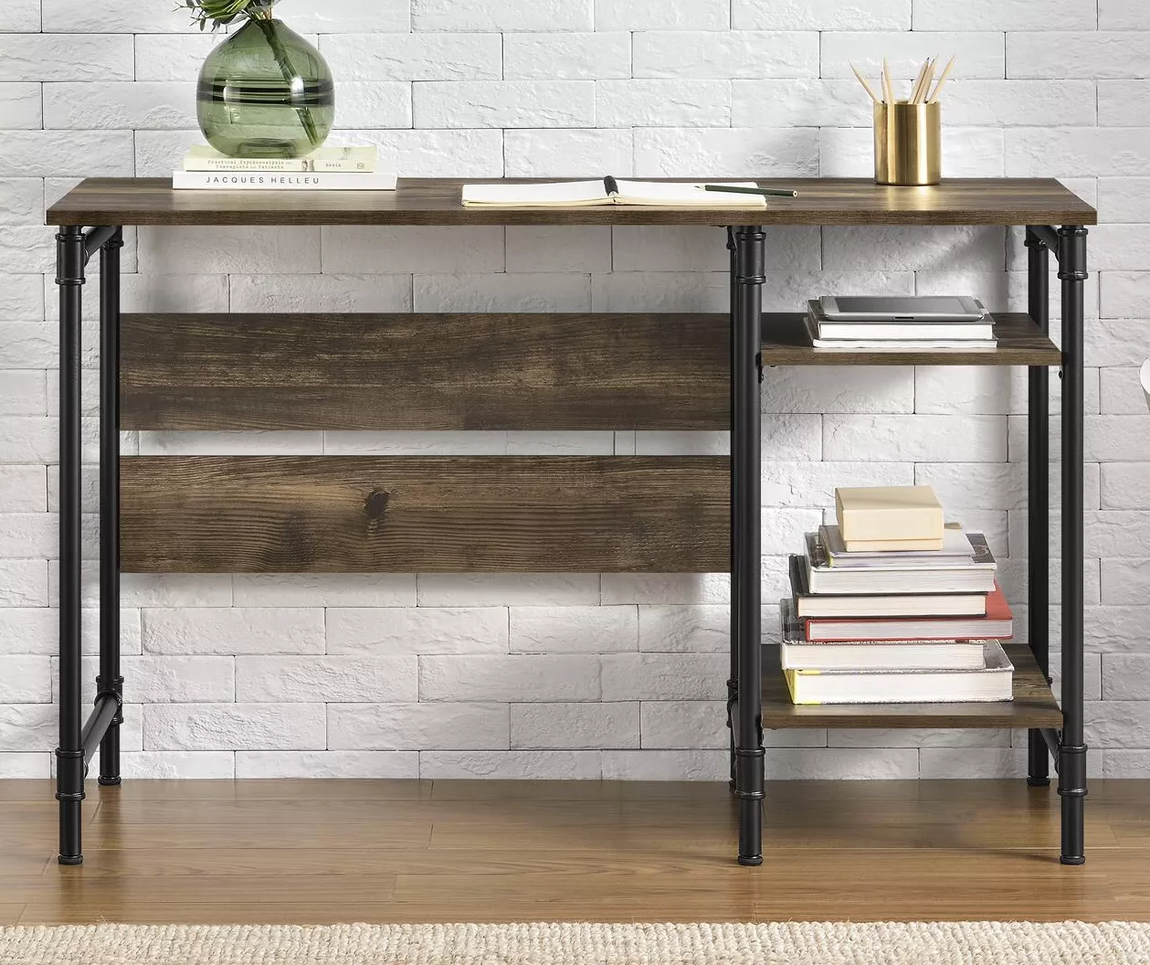 Glenmore Rustic Pedestal Desk 1 Glenmore Rustic Pedestal Desk