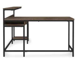 Arlenbry Gray L-Shaped Corner Desk 10 Arlenbry Gray L-Shaped Corner Desk -Walker Edison Shop 810485152 4