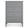 Somerville Gray 4-Drawer Dresser