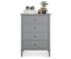 Somerville Gray 4-Drawer Dresser -Walker Edison Shop 810498832 3