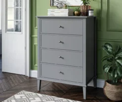 Somerville Gray 4-Drawer Dresser -Walker Edison Shop 810498832 4