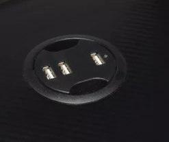 Black LED Gaming Desk With Riser -Walker Edison Shop 810499569 9