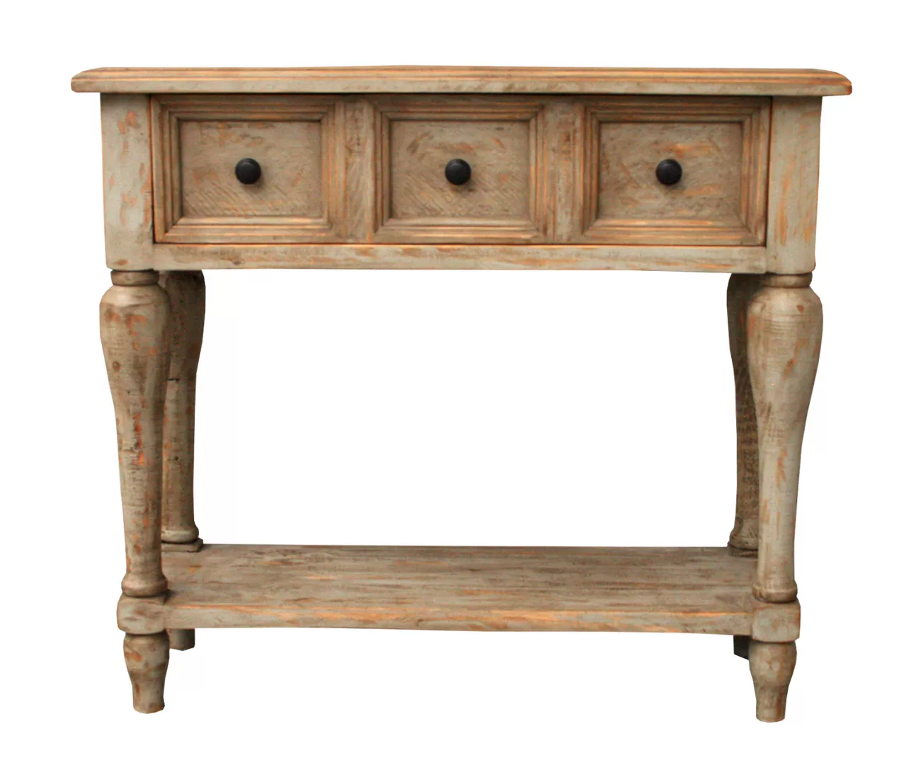 Antiqued Natural Gray Console Table 3 Antiqued Natural Gray Console Table - Image 3