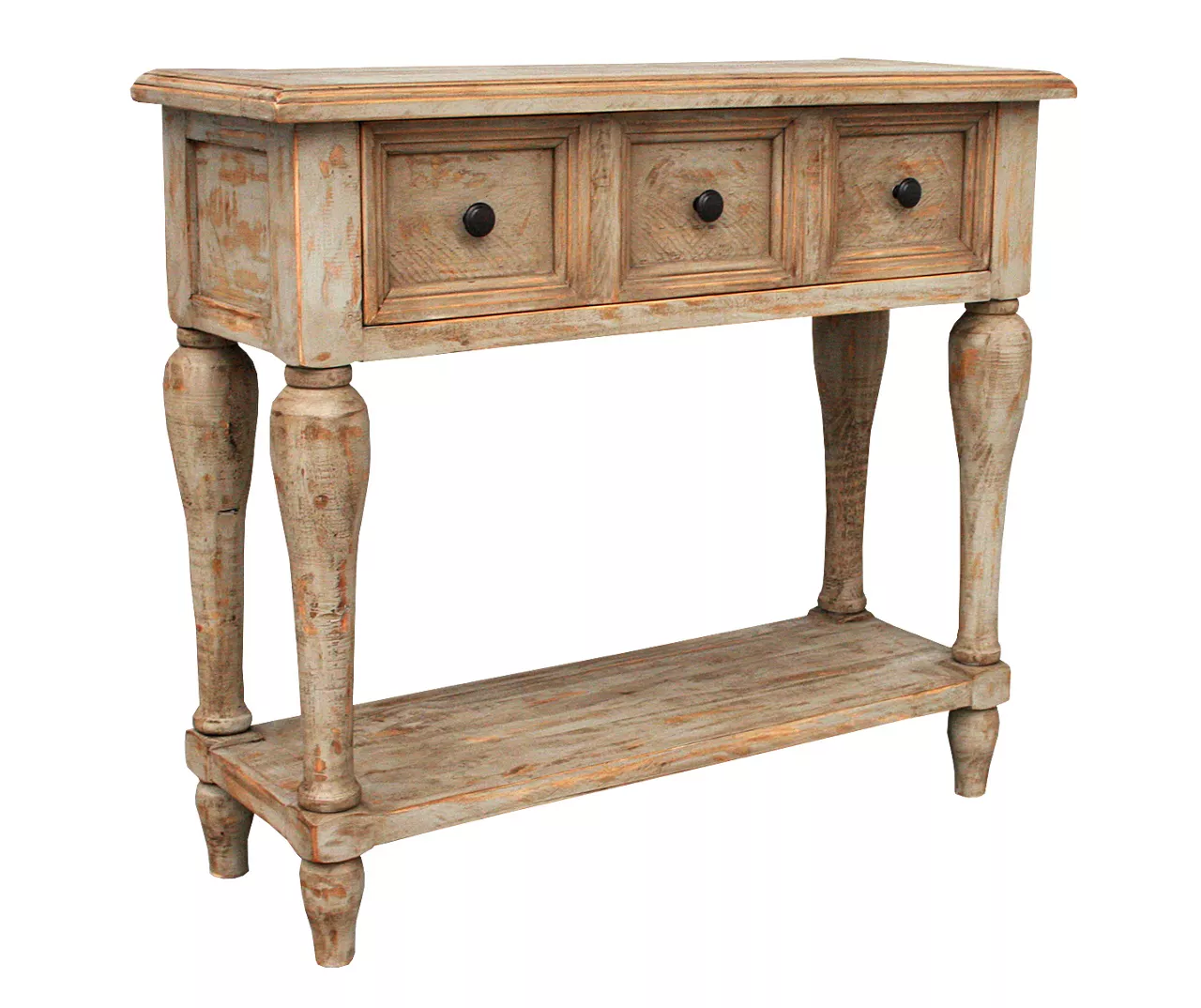 Antiqued Natural Gray Console Table 1 Antiqued Natural Gray Console Table