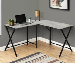 Monarch X Leg L-Shaped Corner Desk 32 Monarch X Leg L-Shaped Corner Desk -Walker Edison Shop 810502797 1