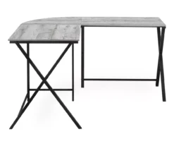 Monarch X Leg L-Shaped Corner Desk 34 Monarch X Leg L-Shaped Corner Desk -Walker Edison Shop 810502797 5