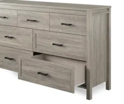 Silverton Oak 7-Drawer Dresser 7 Silverton Oak 7-Drawer Dresser -Walker Edison Shop 810504711 3