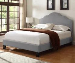 Lombard Light Gray Queen Upholstered Bed -Walker Edison Shop 810507931 10