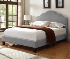 Lombard Light Gray Queen Upholstered Bed -Walker Edison Shop 810507931 7