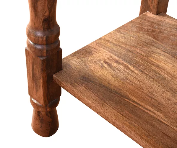 Marble & Mango Wood Console Table 7 Marble & Mango Wood Console Table - Image 7