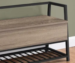 Dark Taupe Storage Bench -Walker Edison Shop 810512943 4