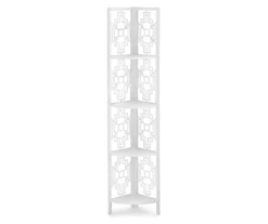 Monarch Geometric 4-Shelf Corner Bookcase 23 Monarch Geometric 4-Shelf Corner Bookcase -Walker Edison Shop 810512945 2