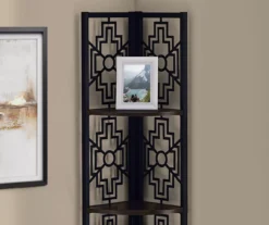 Monarch Geometric 4-Shelf Corner Bookcase 30 Monarch Geometric 4-Shelf Corner Bookcase -Walker Edison Shop 810512946 4