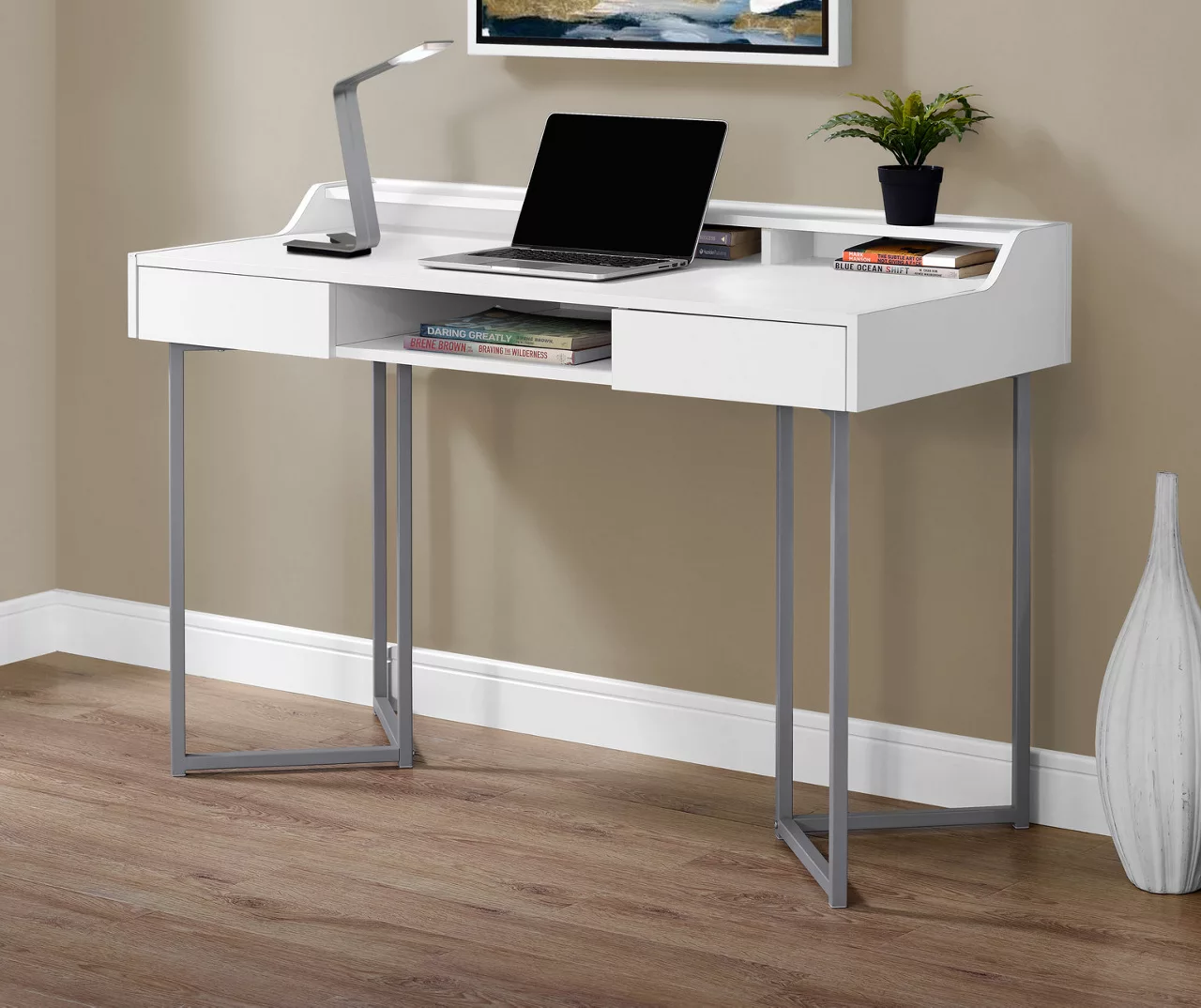 Monarch Office Desk With Riser 7 Monarch Office Desk With Riser - Image 7