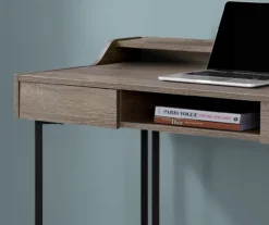 Monarch Office Desk With Riser 14 Monarch Office Desk With Riser -Walker Edison Shop 810512967 4