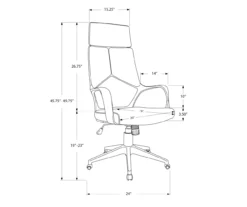 Monarch Modern Executive Office Chair -Walker Edison Shop 810512971 11