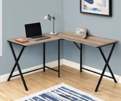 Monarch X Leg L-Shaped Corner Desk 23 Monarch X Leg L-Shaped Corner Desk -Walker Edison Shop 810512975 1