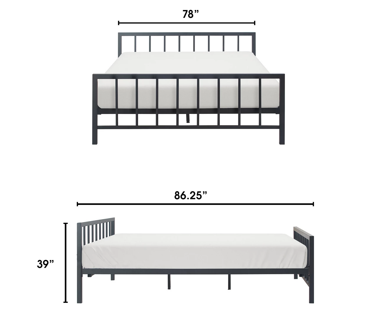 Black Evans King Platform Bed 12 Black Evans King Platform Bed - Image 12